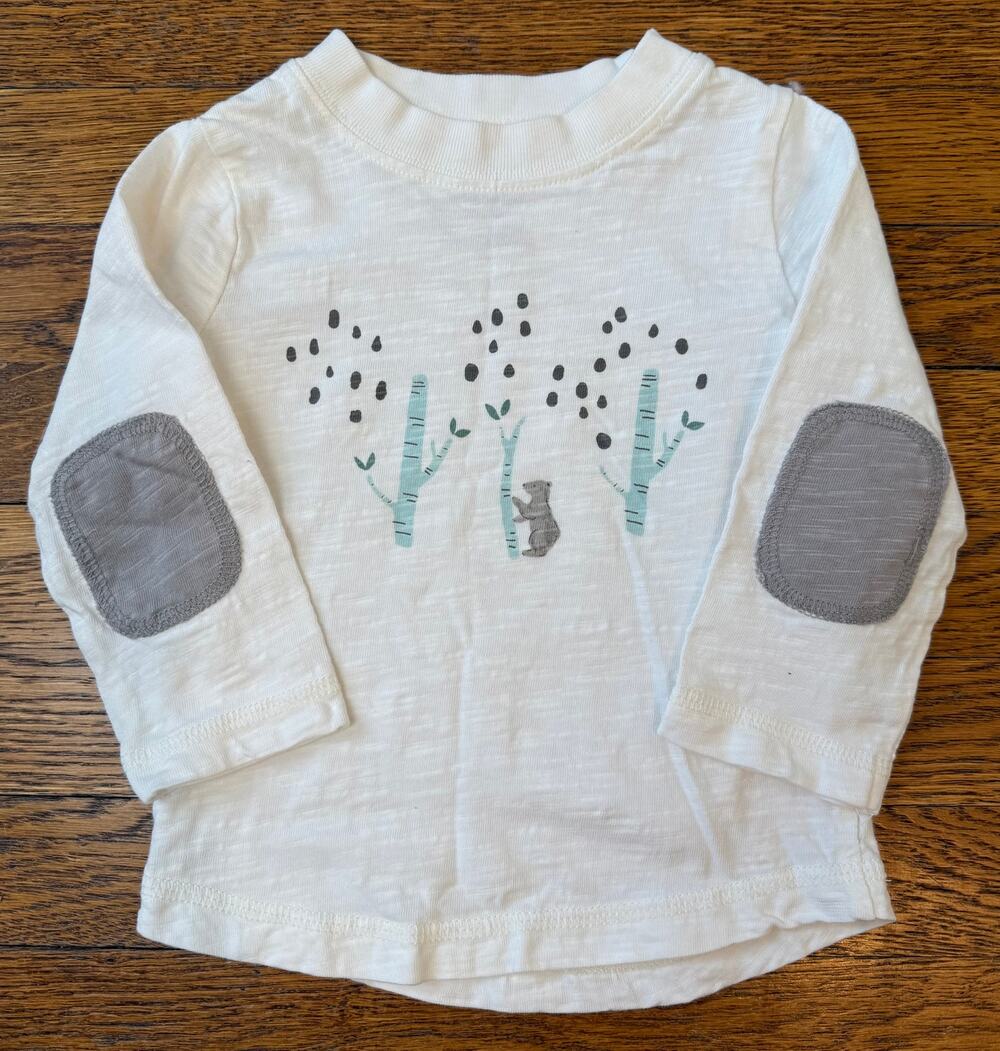 Oliver & Rain Bear in the Woods Long Sleeve Shirt Size 12 M